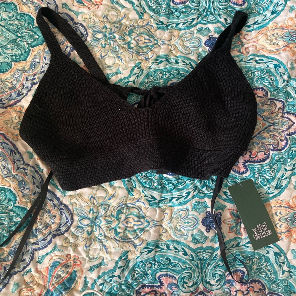Knitted cropped